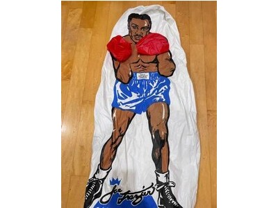 Joe Frazier bop bag with original box