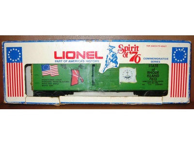 Lionel boxcar Spirit 76 Rhode Island 