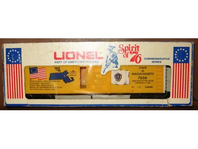 Spirit of 76 Lionel Massachusetts boxcar