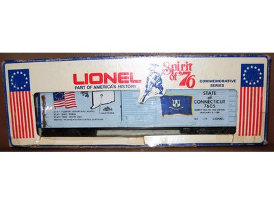 Lionel Spirit of 76 Connecticut Boxcar 
