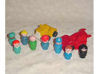 Fisher Price Little People Lot Race Car 
